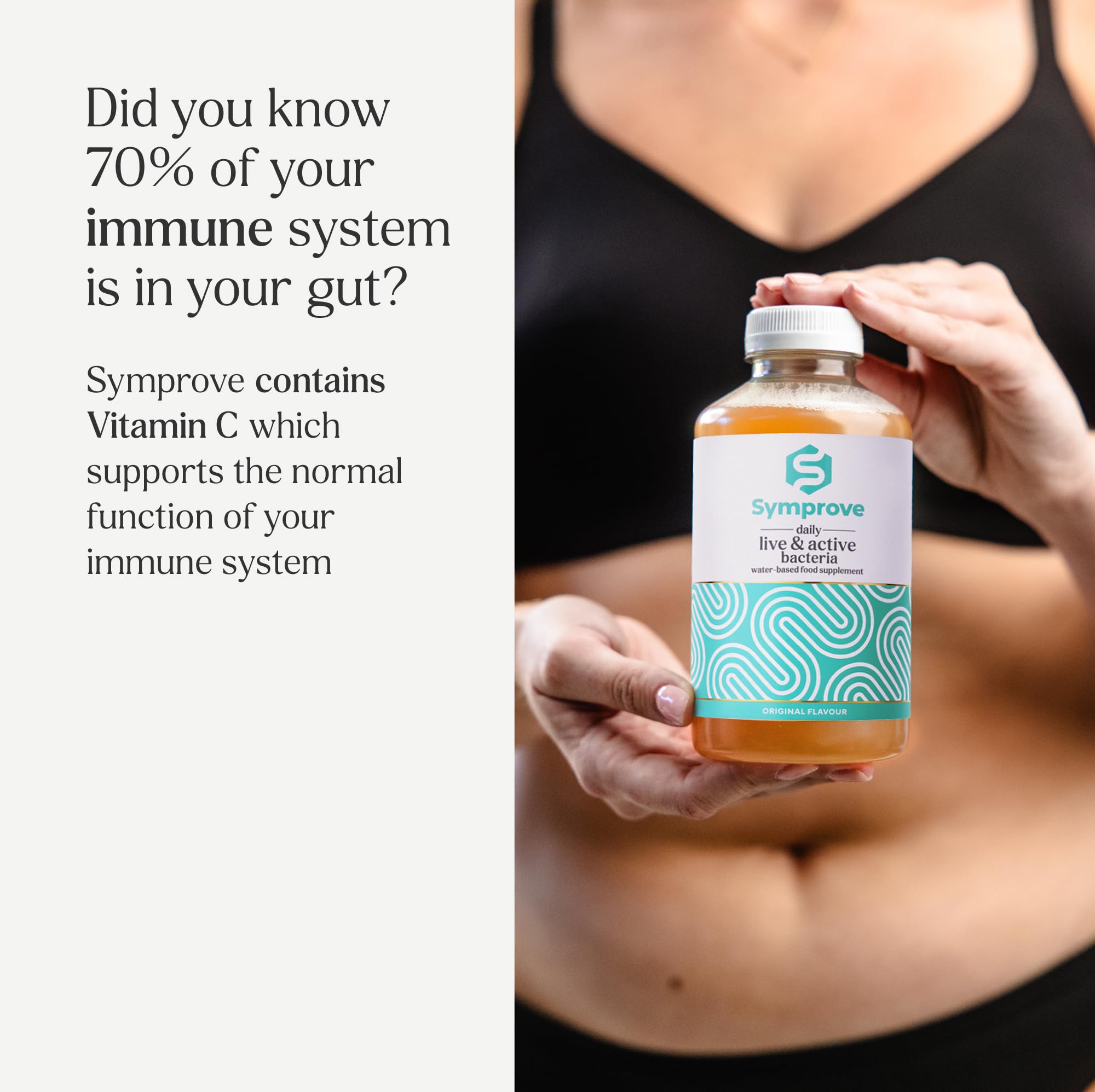 Close-up of probiotics and multi-strain blend