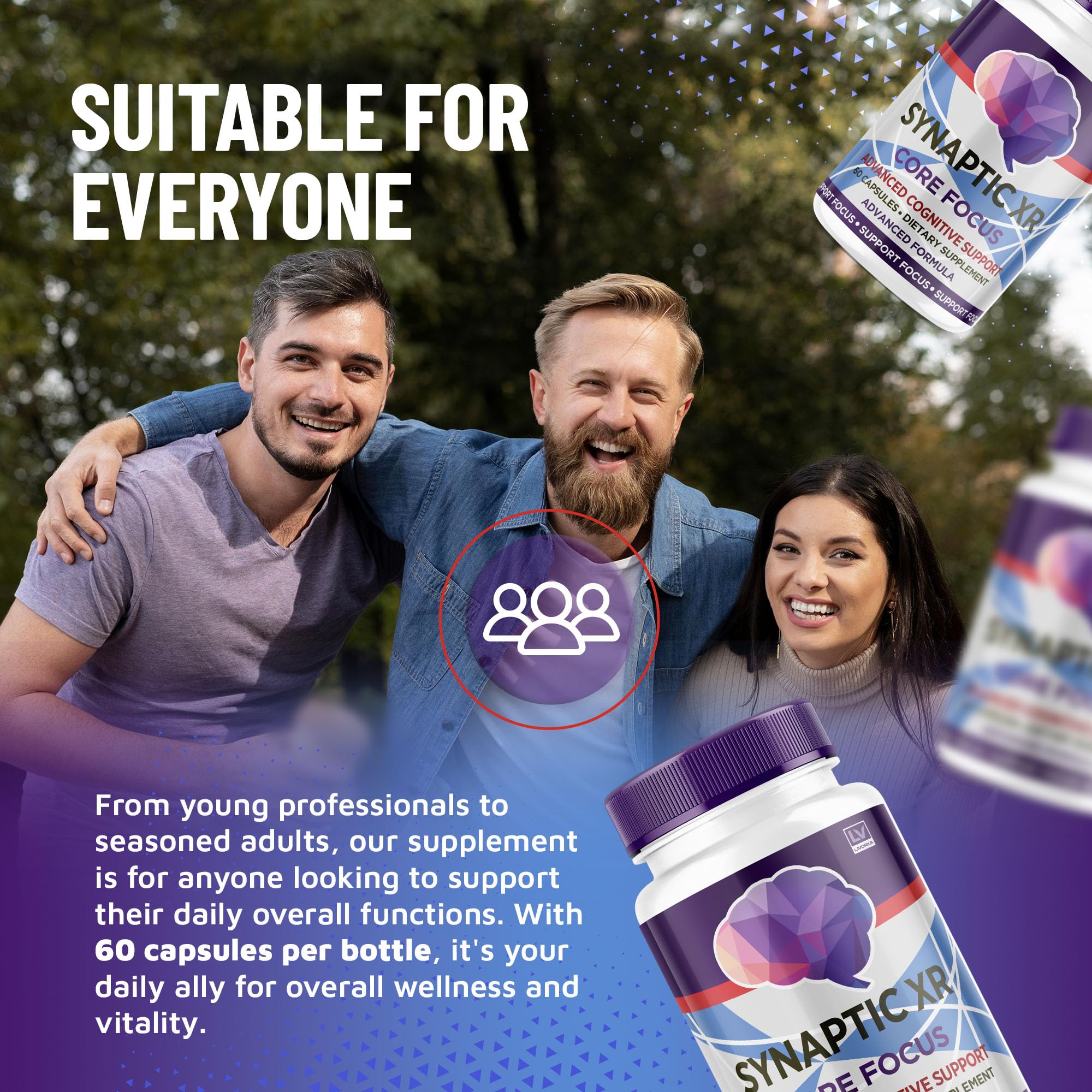 Synaptic XR Brain Caps bottle