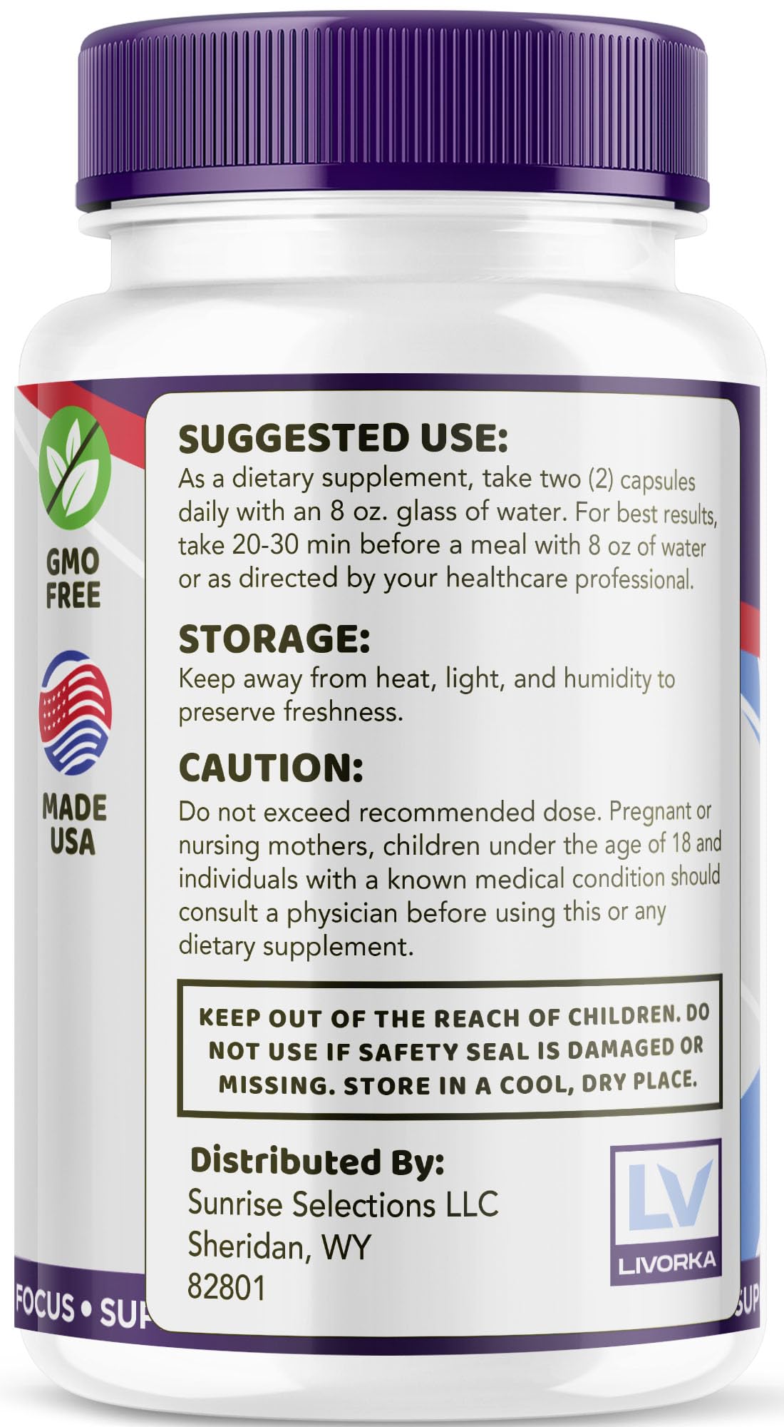 Close-up of Synaptic XR Brain Focus capsule