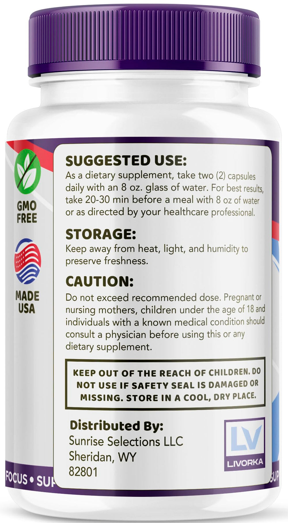 Close-up of Synaptic XR Brain Focus capsule