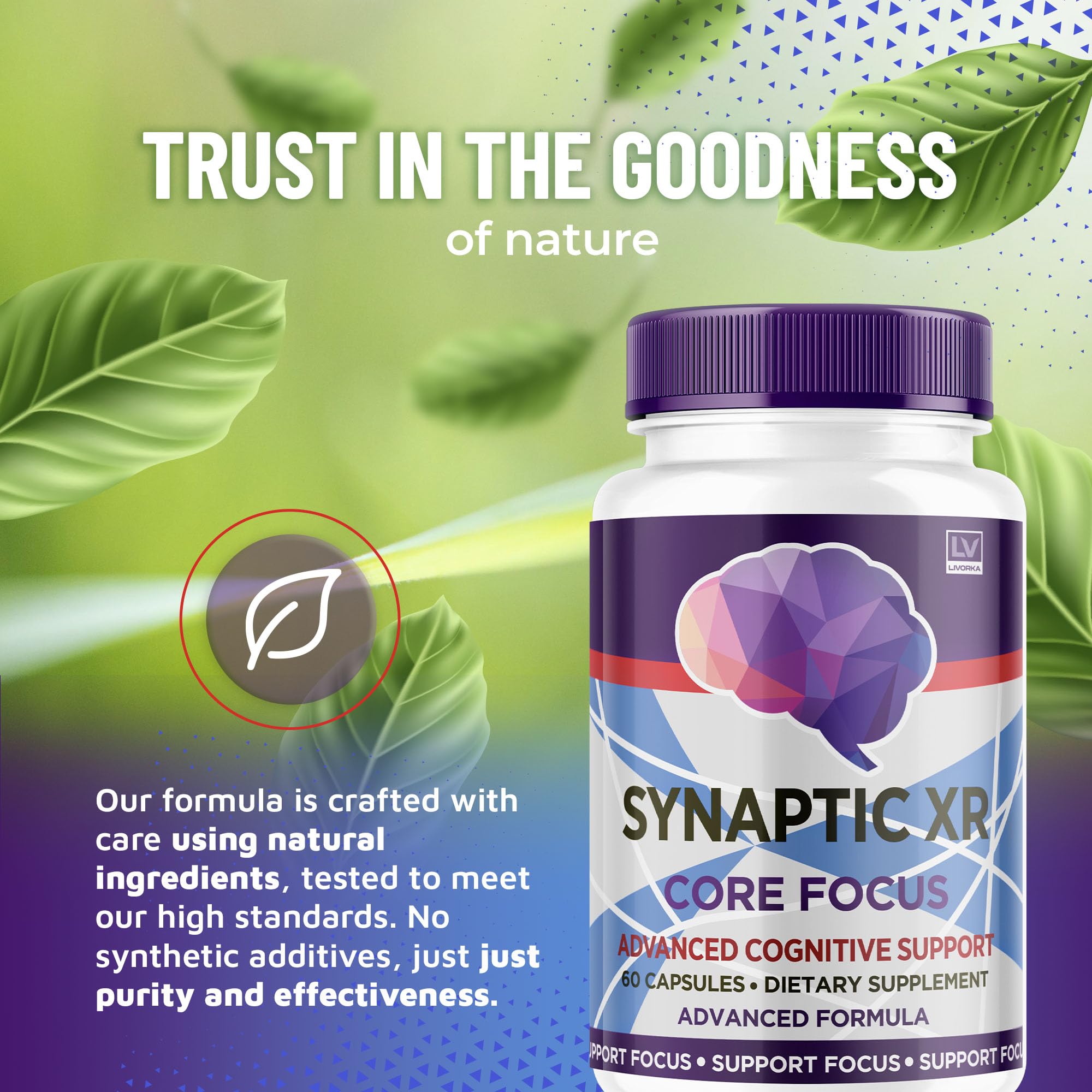 Synaptic XR Capsules 5-pack label close-up