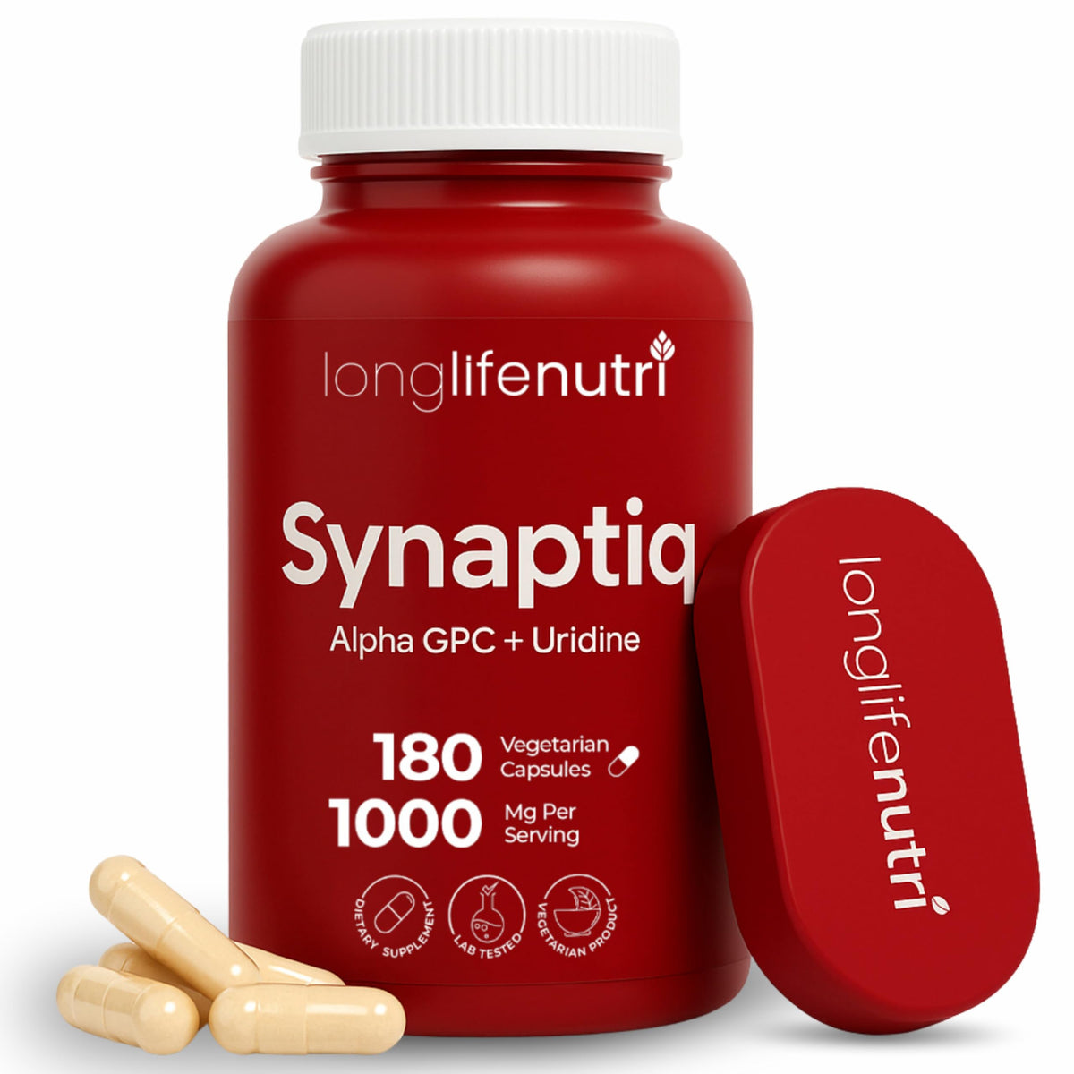 Synaptiq 1000mg hero image with bottle label