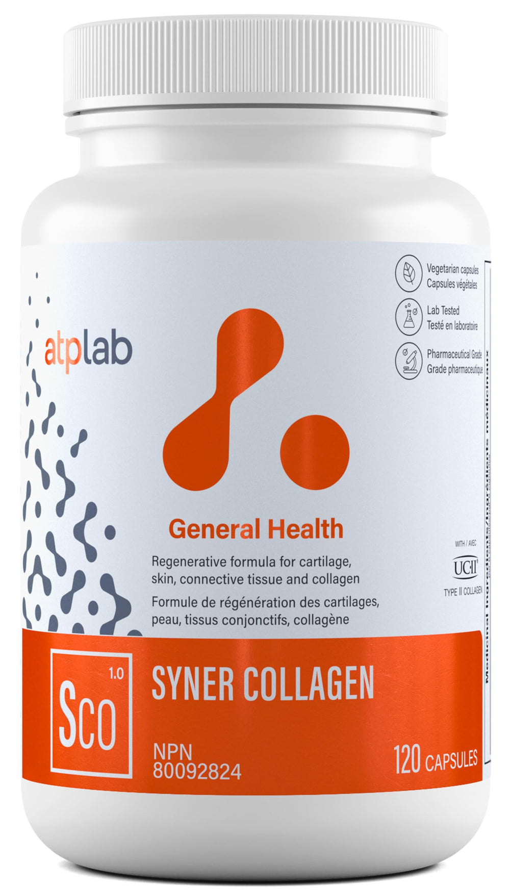 Syner Collagen 120 capsules bottle front view