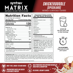 Prepared Matrix Snickerdoodle shake serving