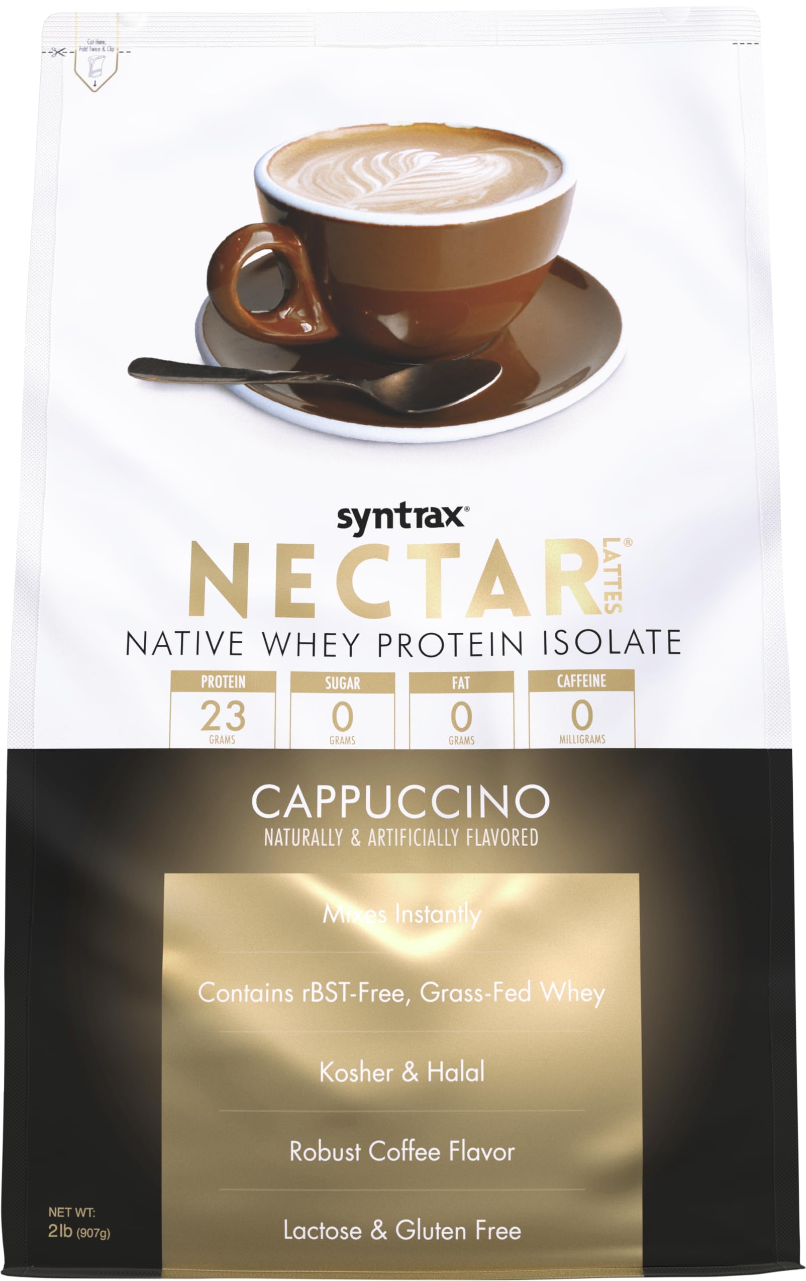 Syntrax Nectar Lattes cappuccino can for a coffee-flavored protein boost anytime