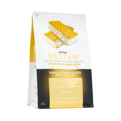 Syntrax Nectar Sweets vanilla shake in milk for quick, smooth consistency.