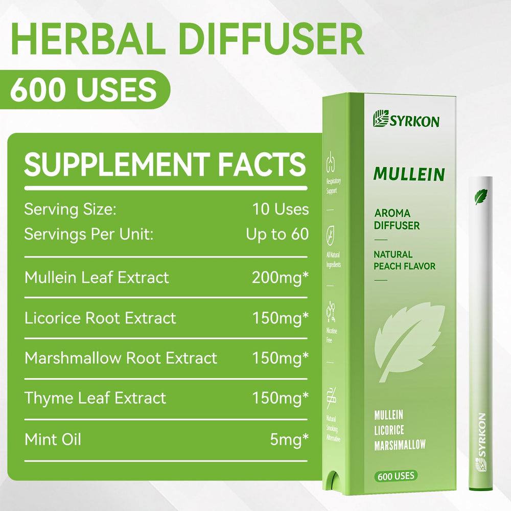 Close-up of the diffuser pen tip for inhalation