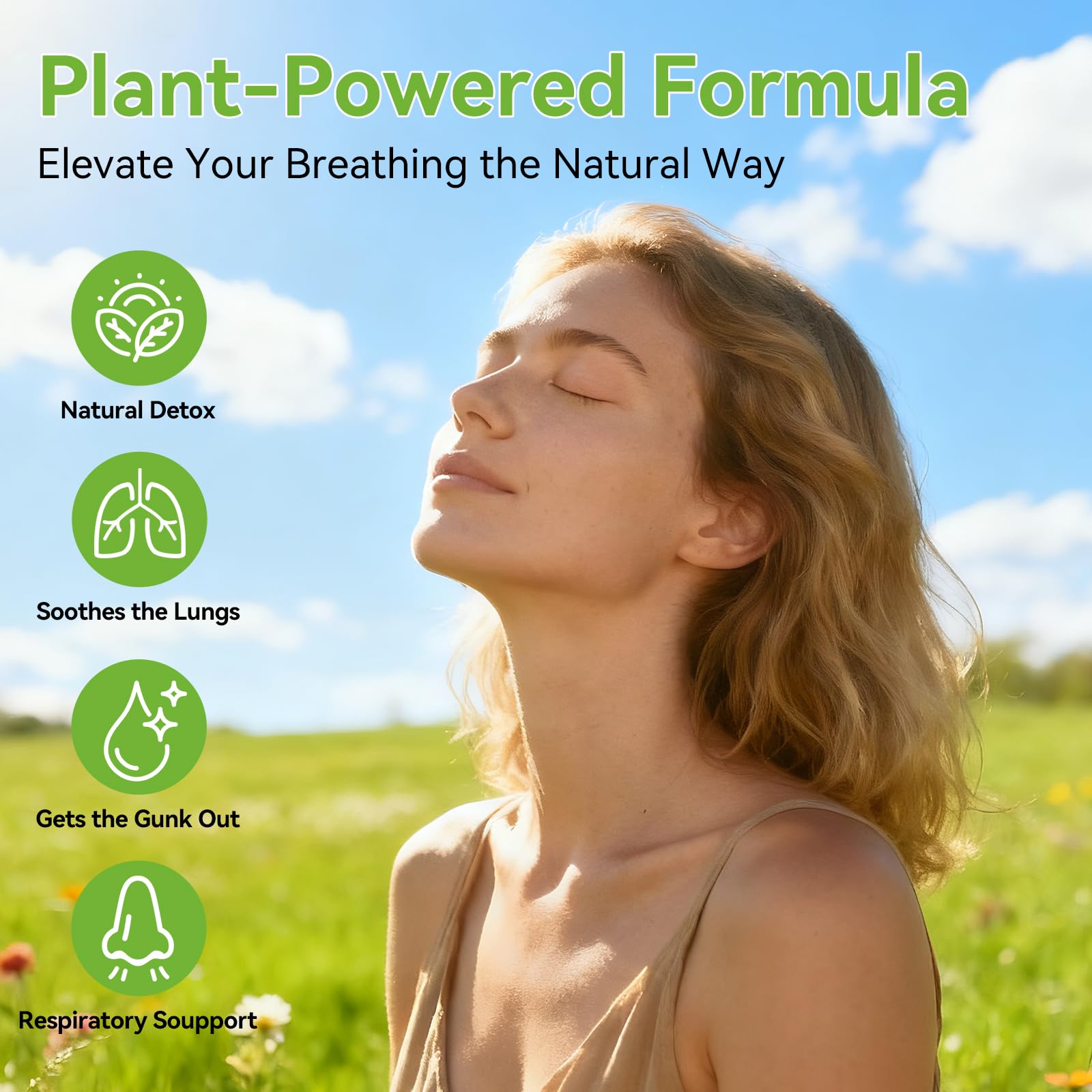 Plant-based inhalation solution with no artificial additives