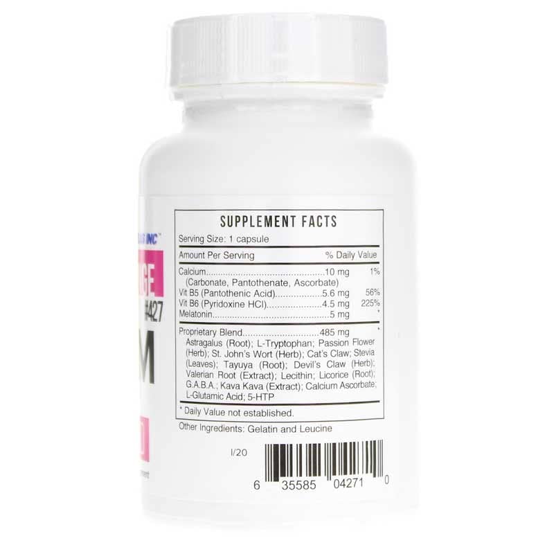 Close-up of Systemic Formulas DReM Sleep Aid bottle label