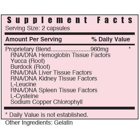 Systemic Formulas 44 H Heart product on a clean background