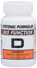 Bottle of Systemic Formulas D - Digest