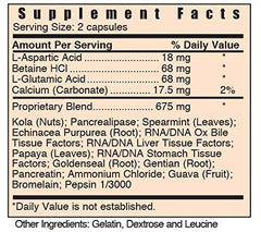 Digest S capsules with packaging for Systemic Formulas Ds