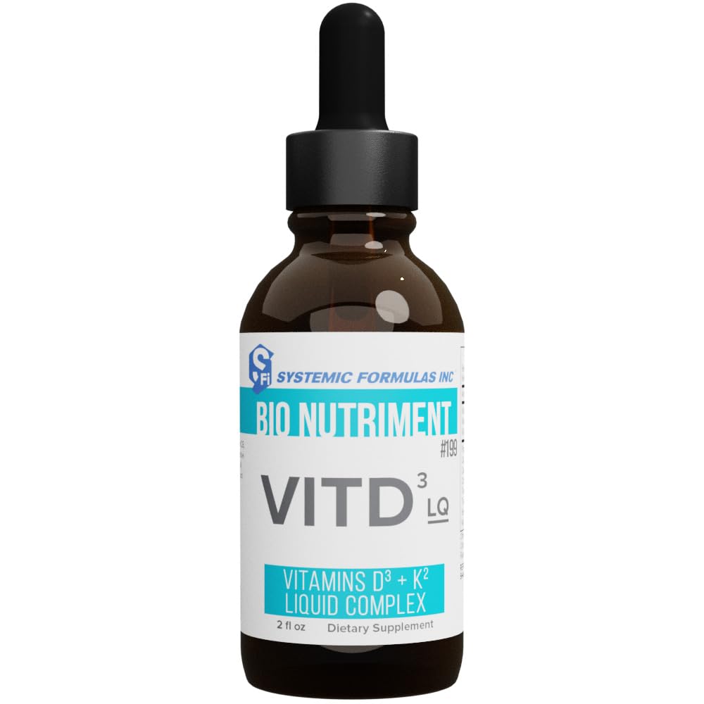 Systemic Formulas DV3 Liquid BioNutriment Vitamin D3 Plus Immune Support 2 oz Bottle