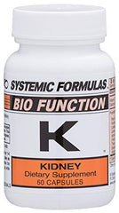 Systemic Formulas K Kidney Bio Function #56 bottle label for kidney support
