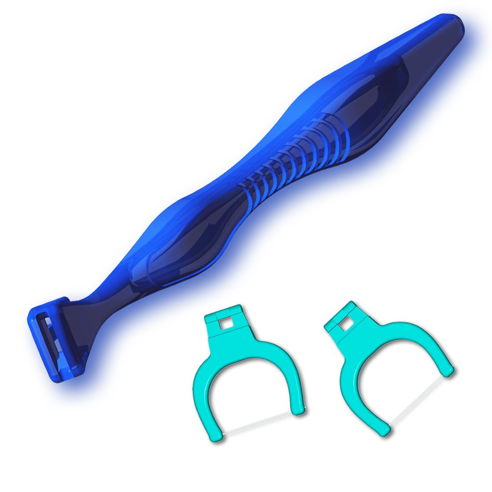 135-degree angled floss head reaches between teeth