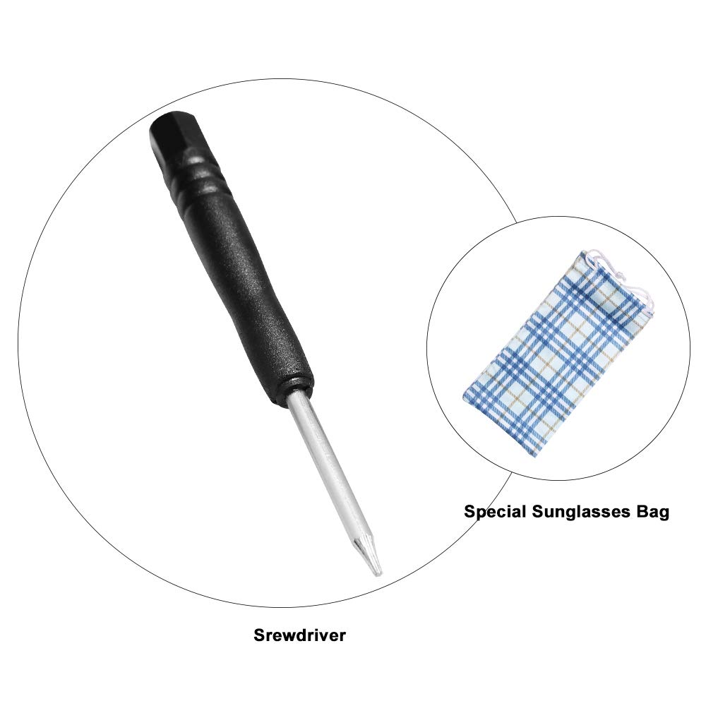 Screwdriver and cloth bag included in Oakley TwoFace repair kit