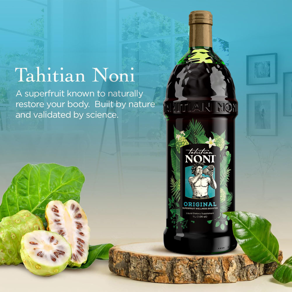 Side view of Tahitian Noni Juice 1L bottle