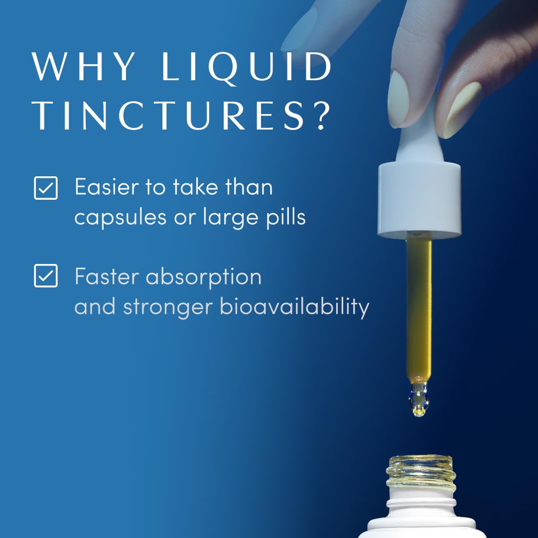 Amber glass tincture bottle with dropper for Take The Edge Off