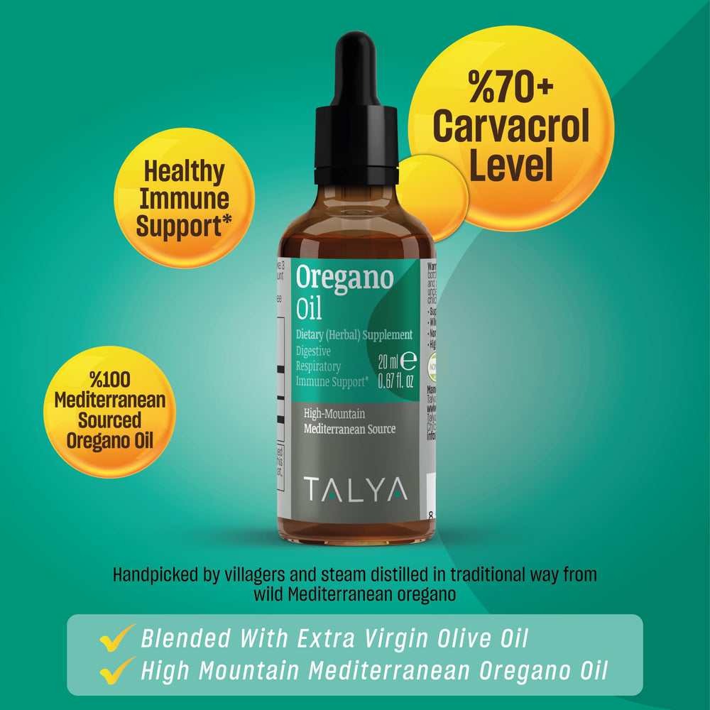 Ingredients list for TALYA Oregano Oil
