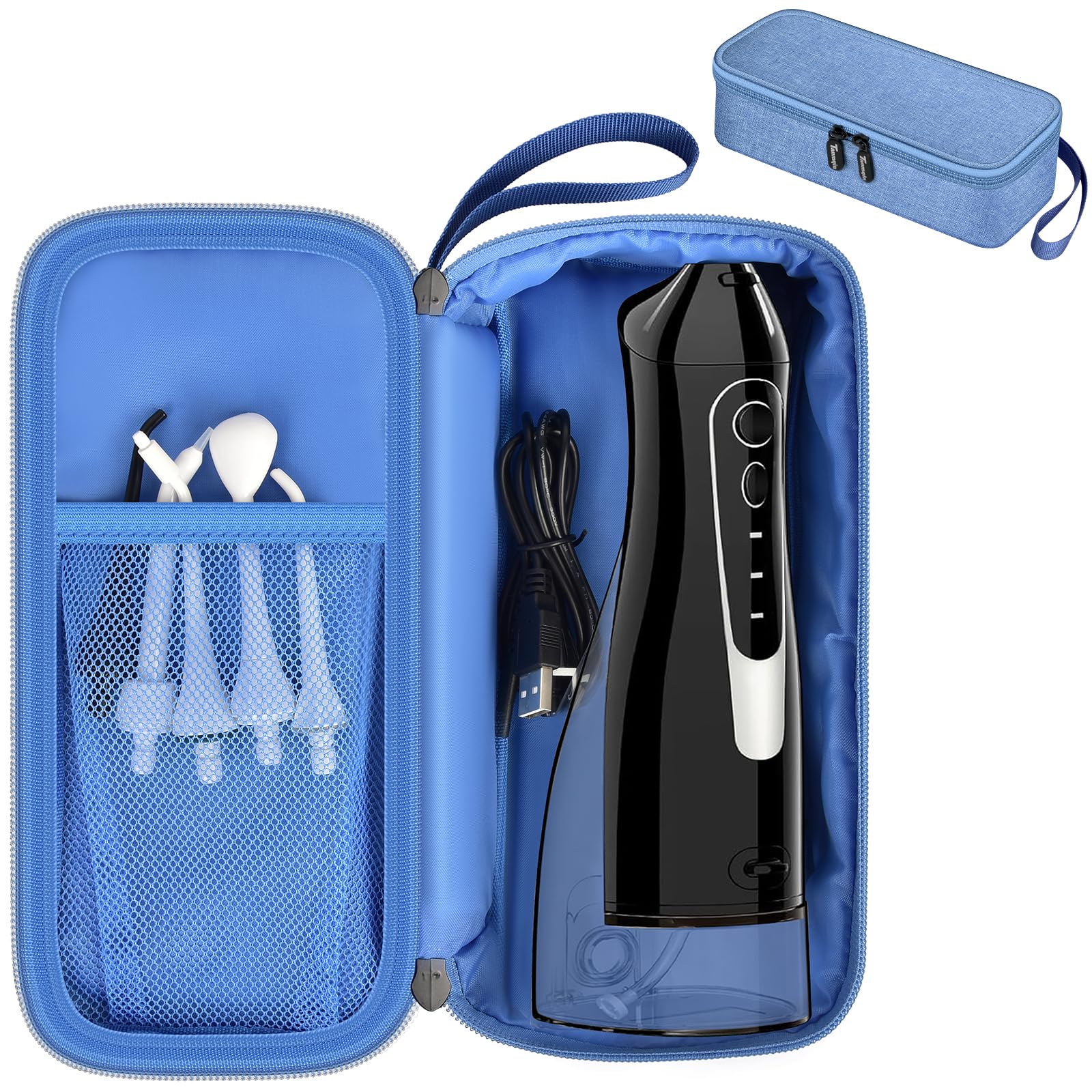 Exterior view of Tanmqin water flosser carrying case