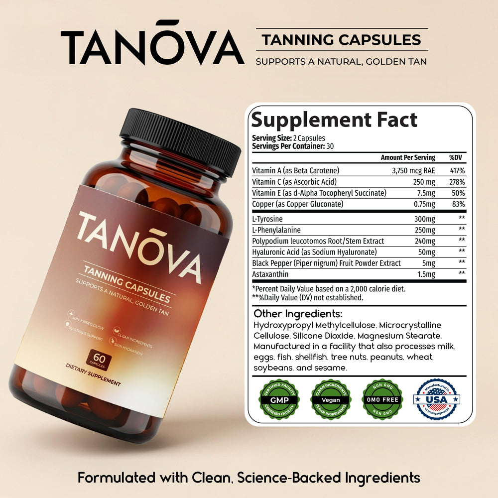Hyaluronic acid and black pepper extract for absorption.