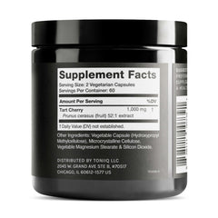 Close-up of Tart Cherry extract 52:1 capsule