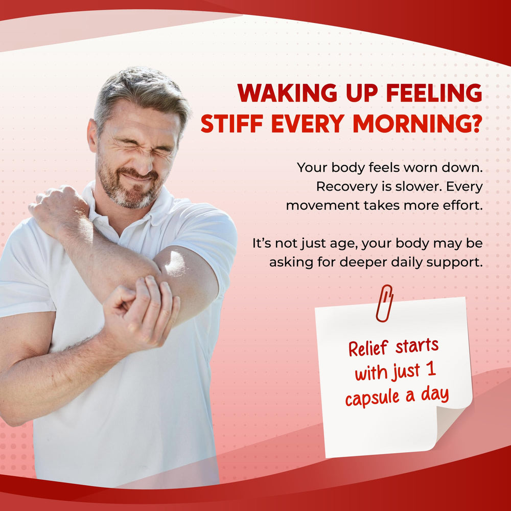 Illustration of 7-in-1 antioxidant blend featuring Tart Cherry, Elderberry, Turmeric, and Resveratrol