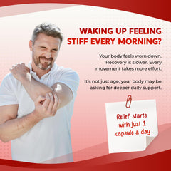 Illustration of 7-in-1 antioxidant blend featuring Tart Cherry, Elderberry, Turmeric, and Resveratrol