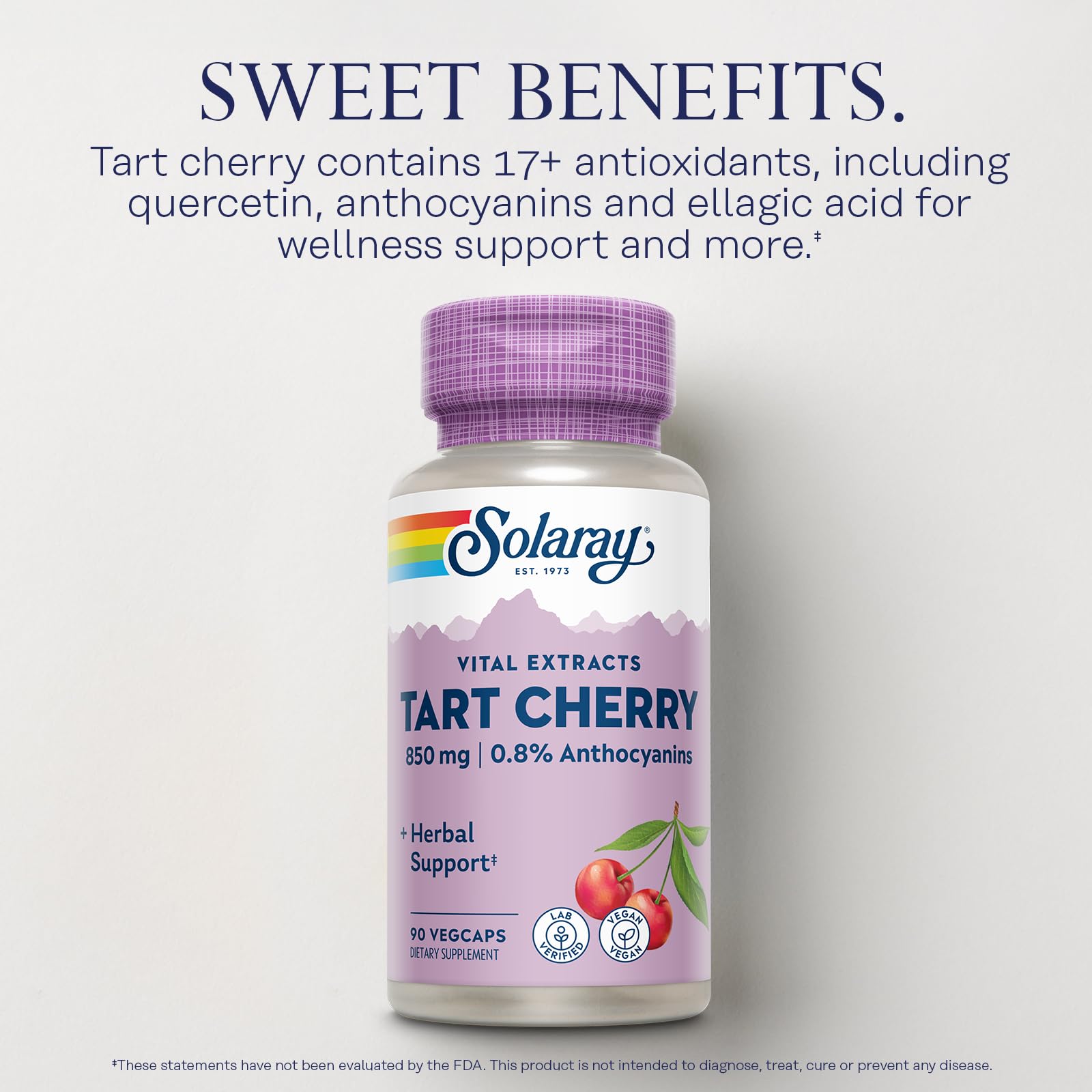 2-VegCap serving of tart cherry extract (850 mg)