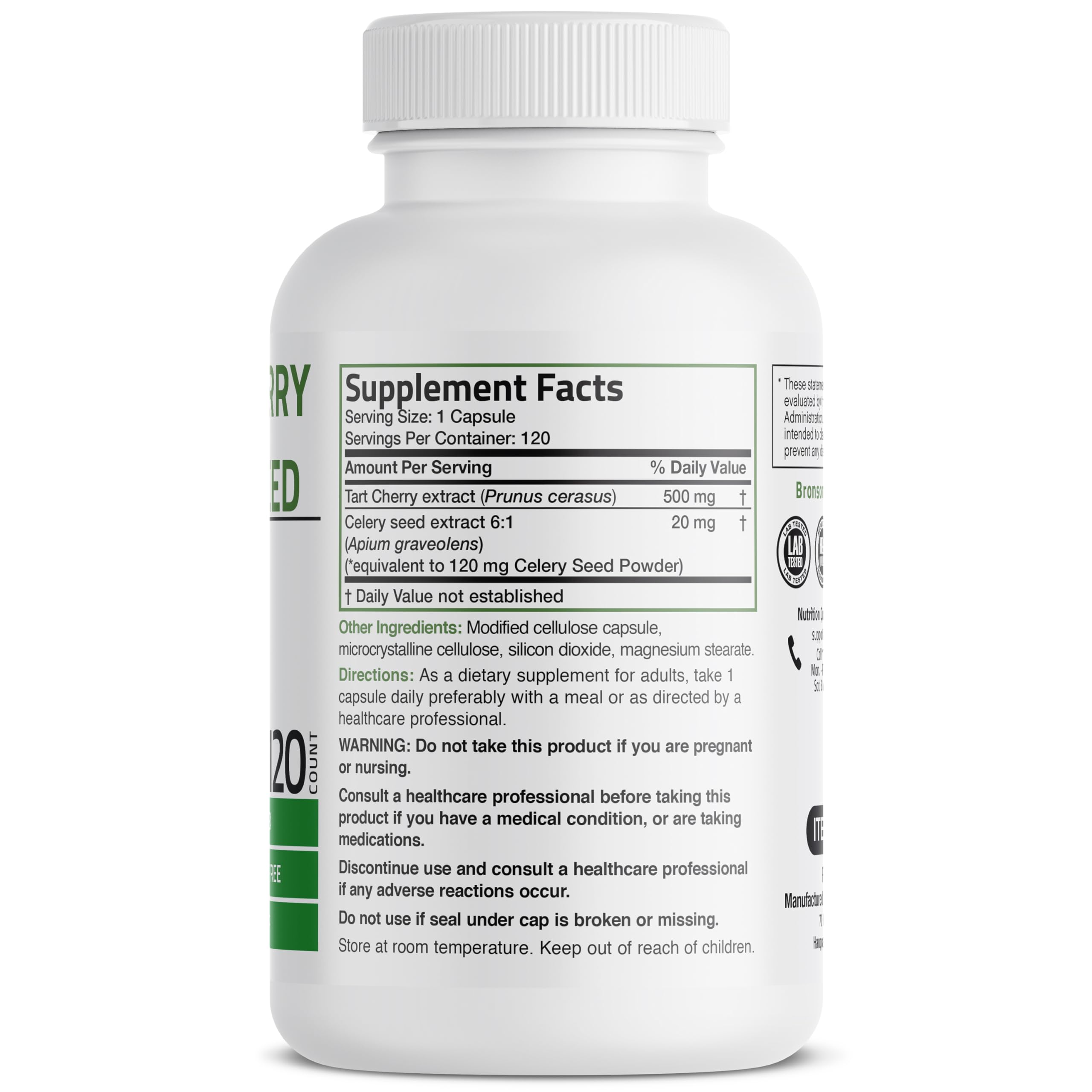 Tart Cherry extract with celery seed blend illustration