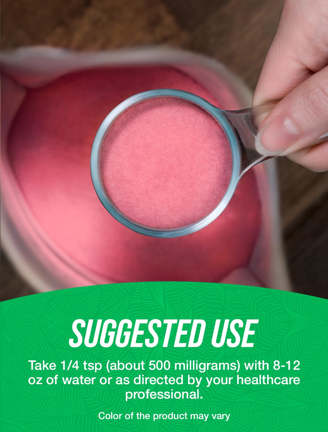 Tart Cherry Extract Powder showing 500mg serving size