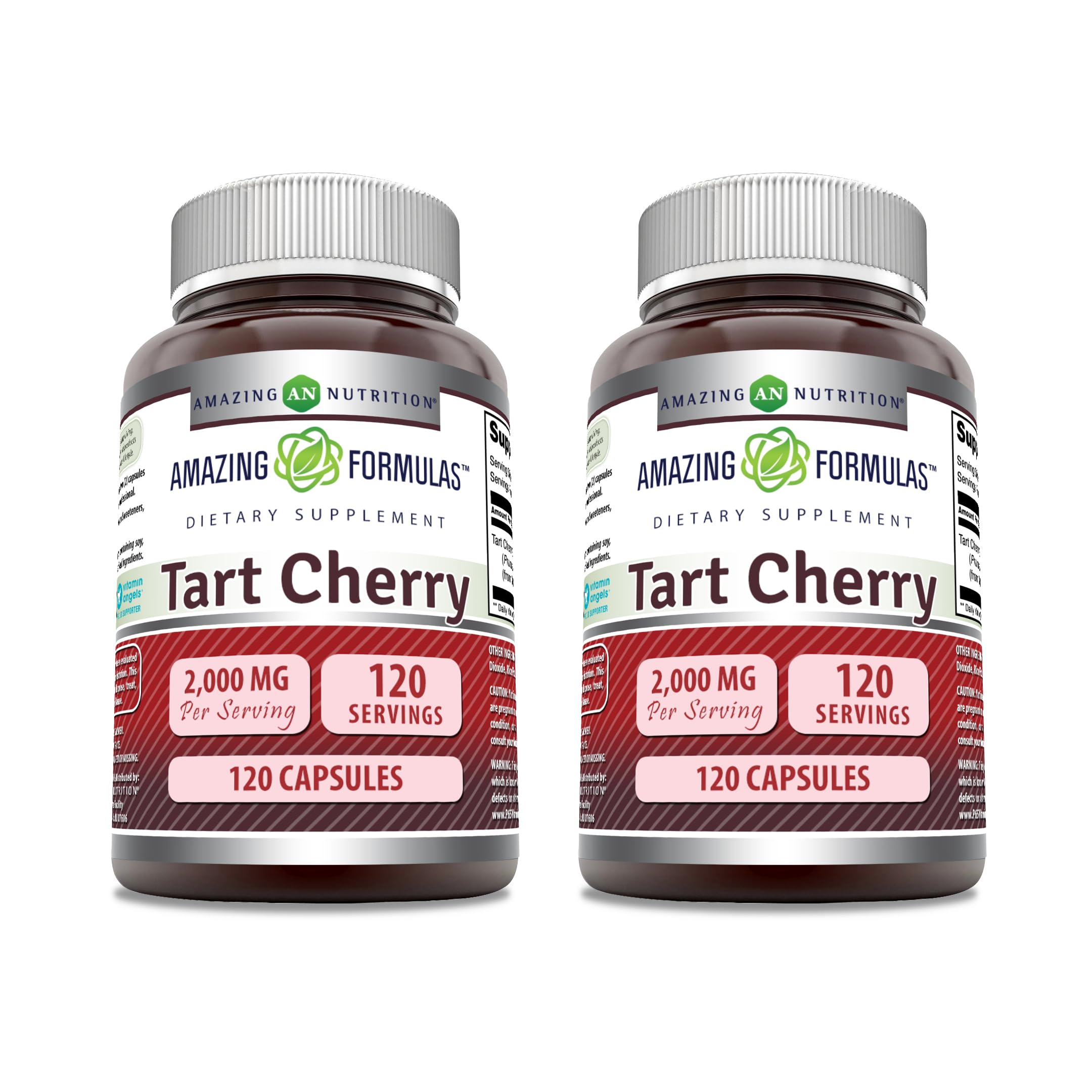Bottle of Amazing Formulas Tart Cherry Supplement 2000 mg per serving
