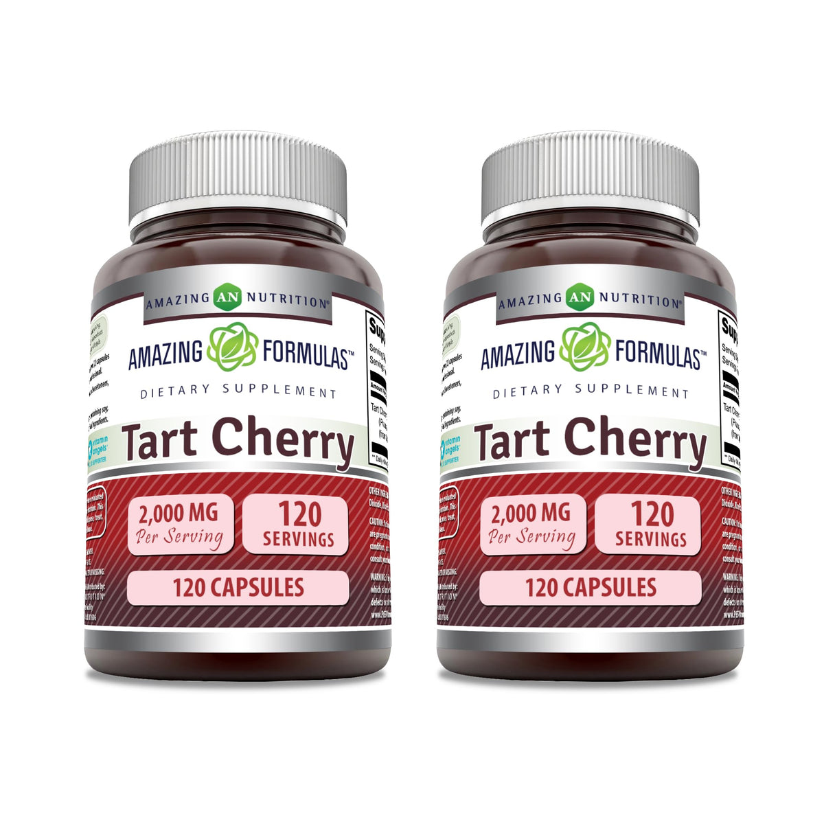 Bottle of Amazing Formulas Tart Cherry Supplement 2000 mg per serving