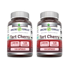 Bottle of Amazing Formulas Tart Cherry Supplement 2000 mg per serving