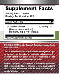 Front view of bottle packaging for Amazing Formulas Tart Cherry Supplement