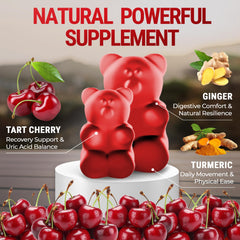 Ingredients: tart cherry, turmeric, and ginger