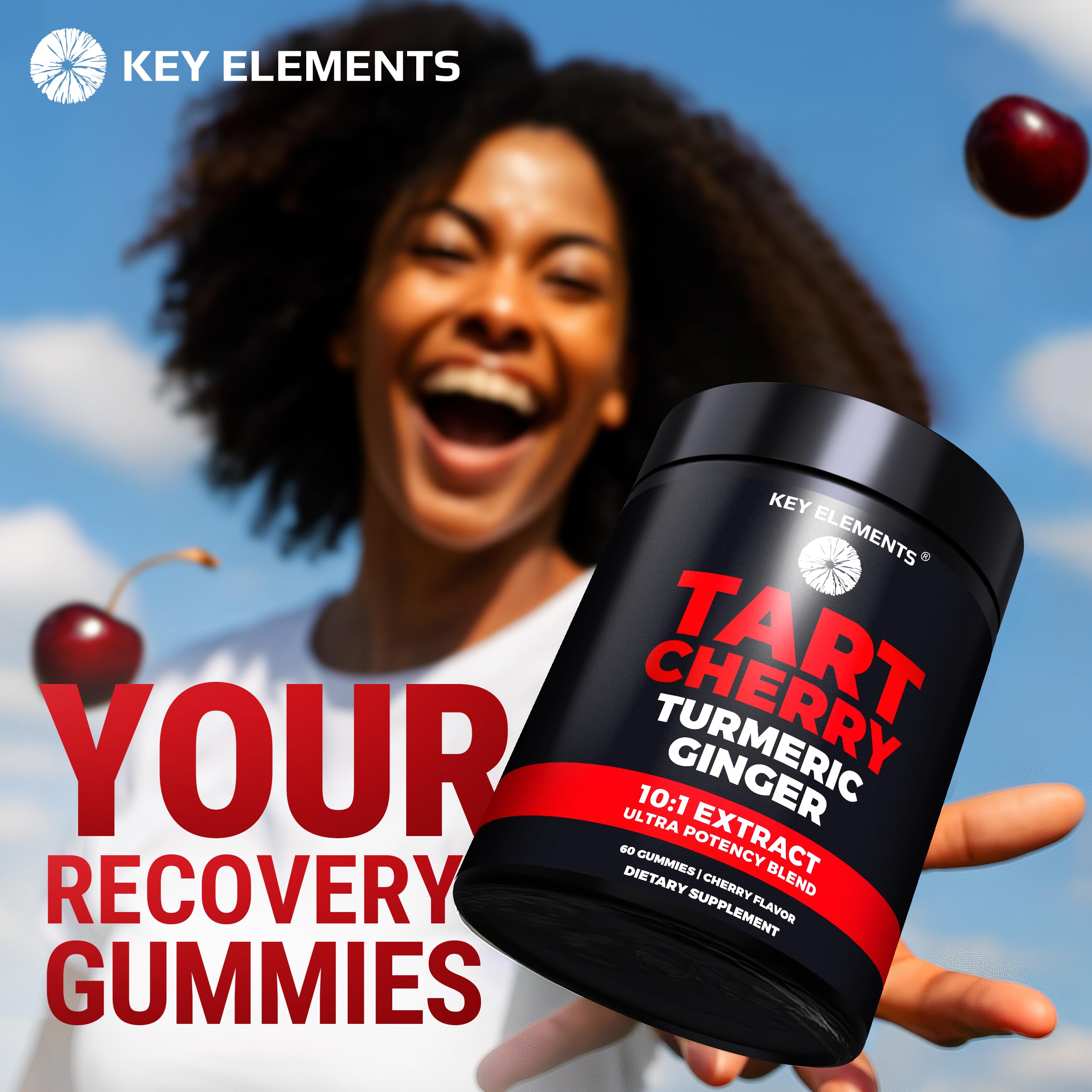 Sleep support concept highlighting tart cherry's natural melatonin