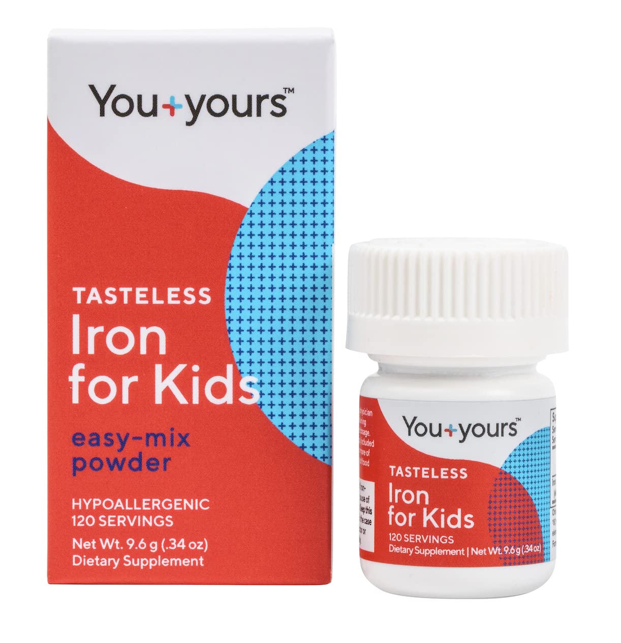 Tasteless iron for kids and toddlers bottle and jar