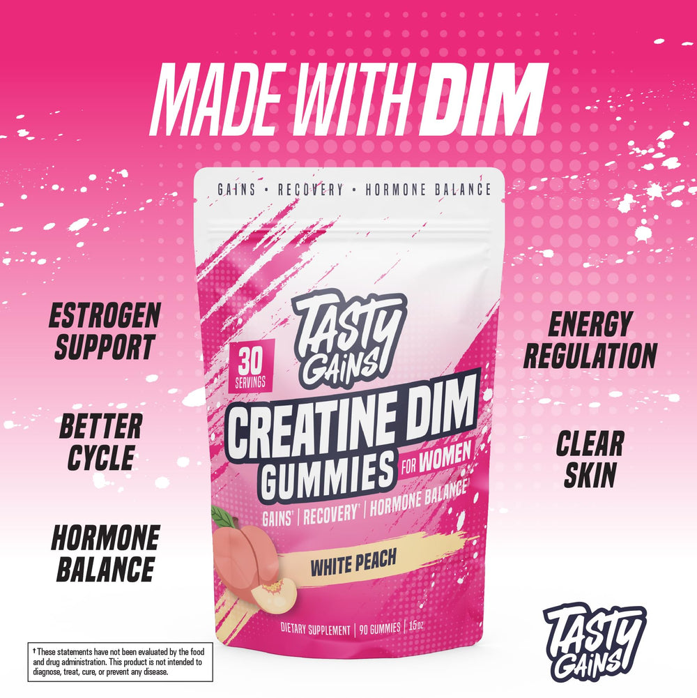 Close-up of vegan creatine gummies for women