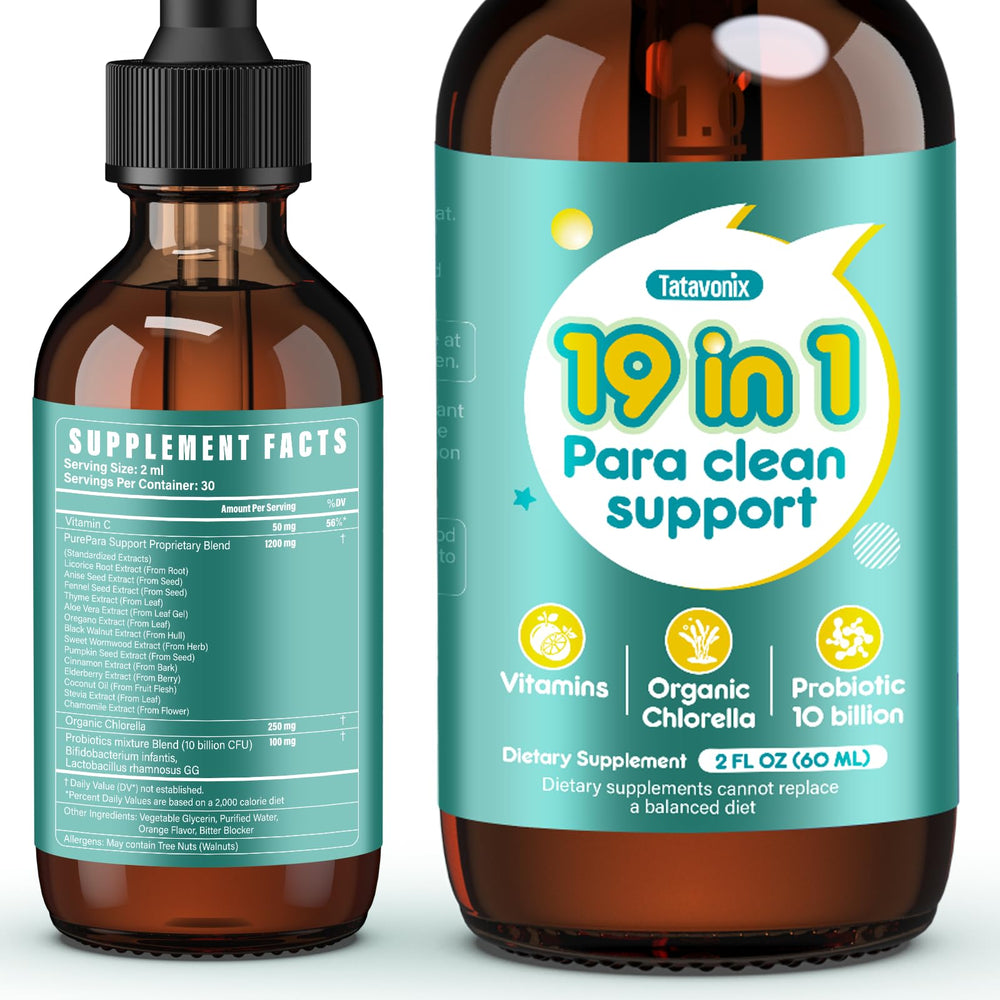 Tatavonix 19-in-1 gut cleanse drops bottle
