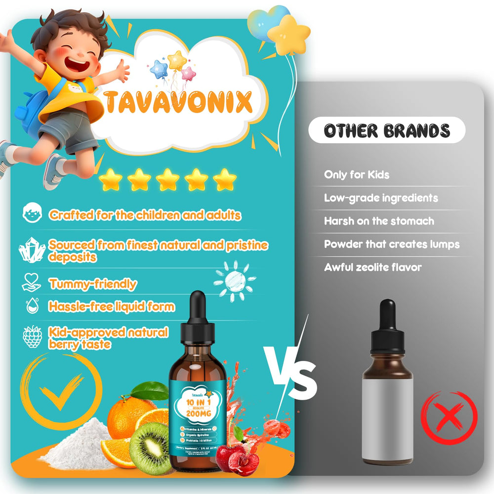 Adult-friendly usage image for Tatavonix Zeolite Detox Drops