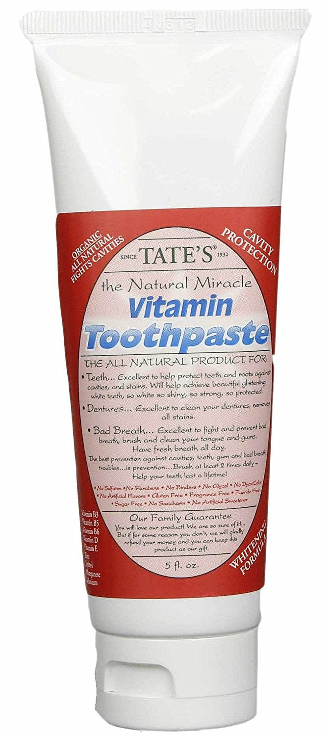 Tate's The Natural Miracle Vitamin Toothpaste 5 fl oz bottle