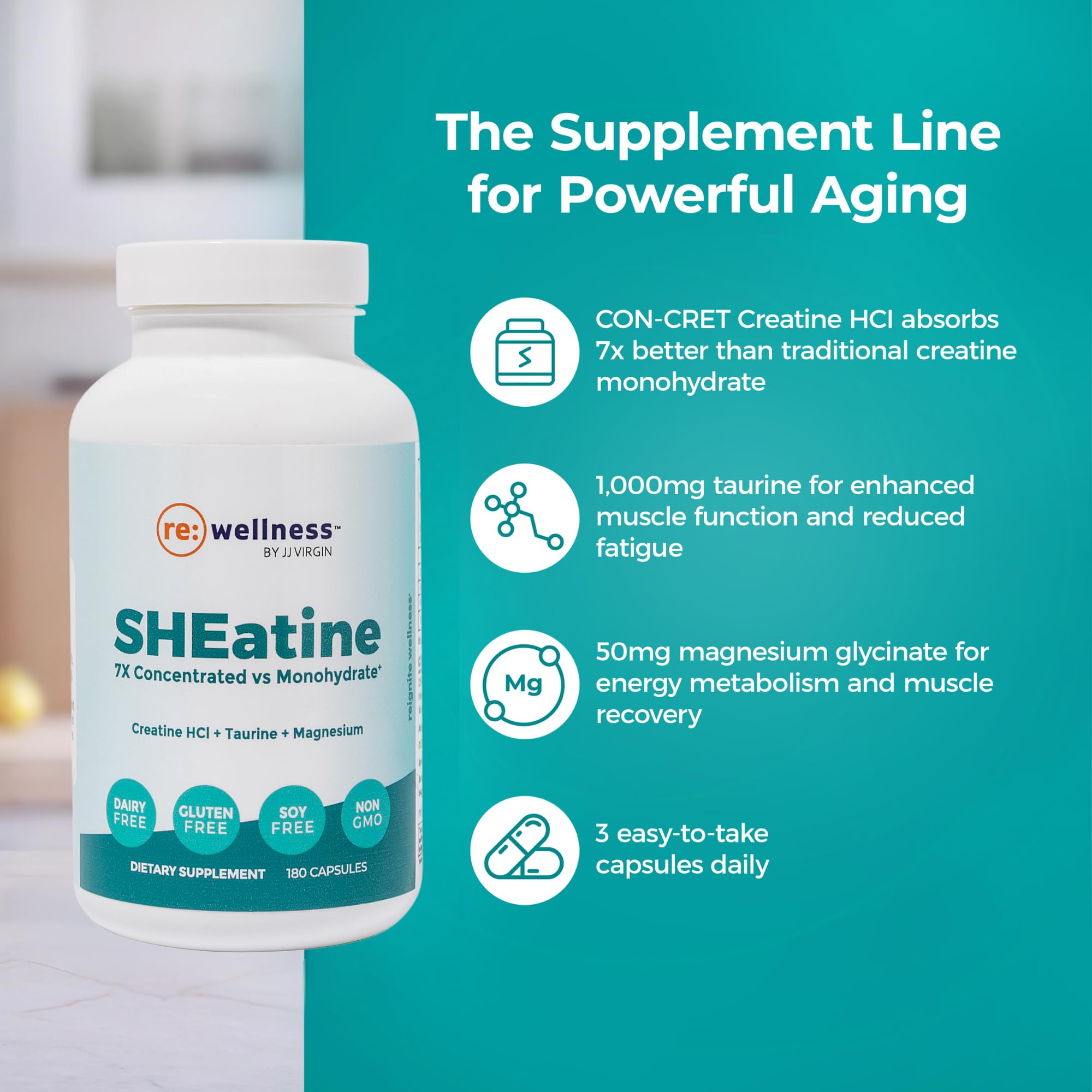 Taurine and magnesium glycinate for energy and recovery