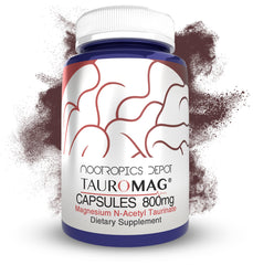Tauromag Capsules bottle label: 800 mg Magnesium N-Acetyltaurinate