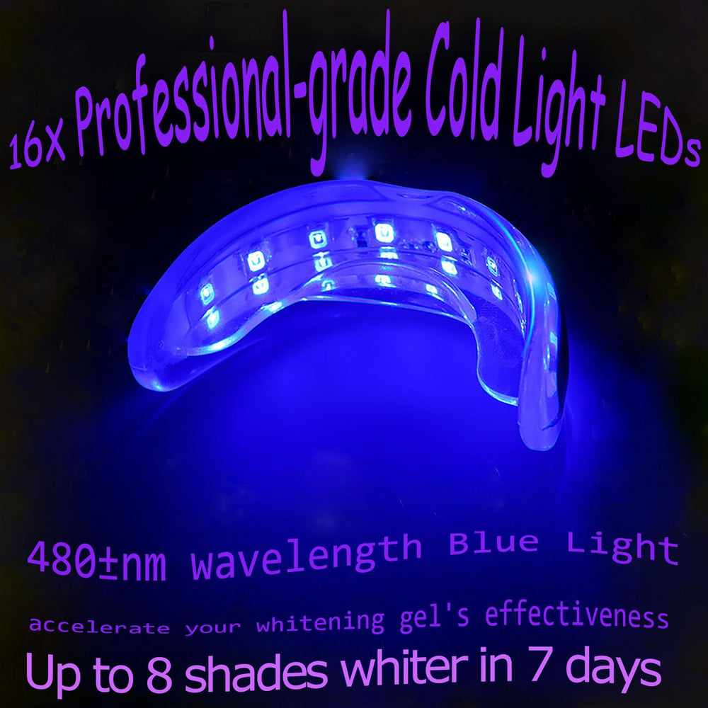 Blue LED activation light for whitening gel