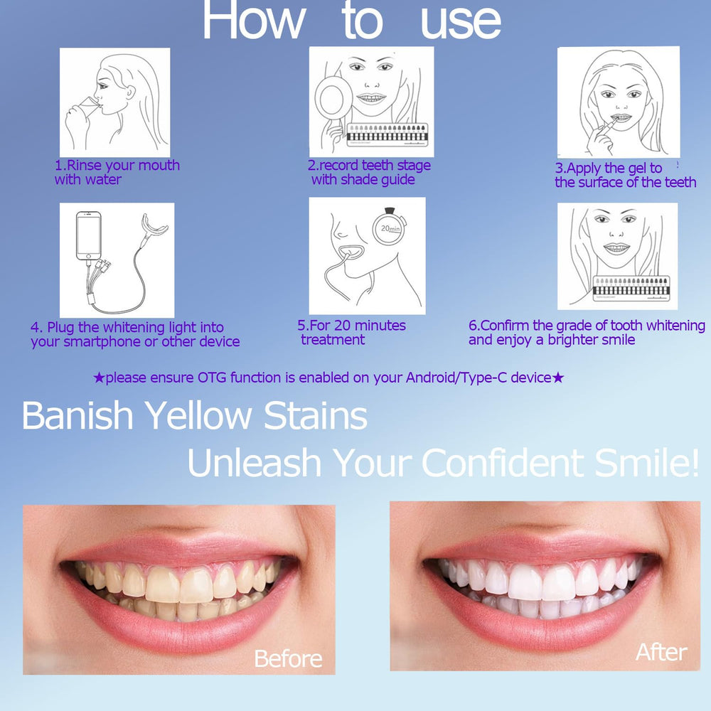 Up to eight shades whiter in seven days