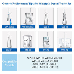 TB100E toothbrush tips compatible with WaterJet models