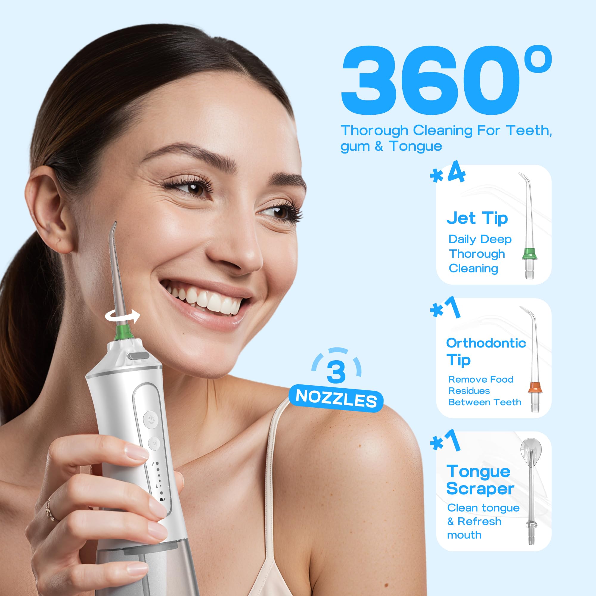 Travel pouch and user manual for TBPO Water Flosser