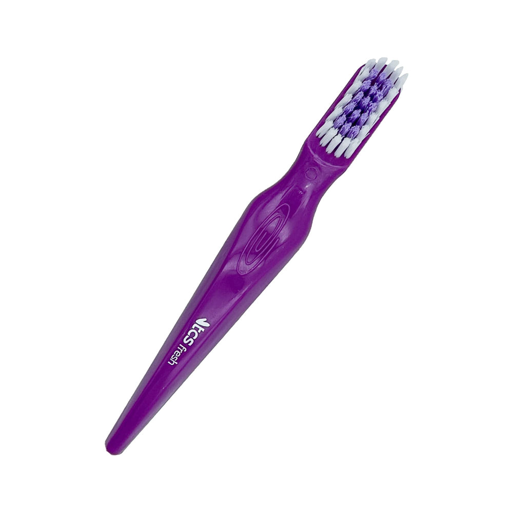 3-pack packaging of the TCS denture brush
