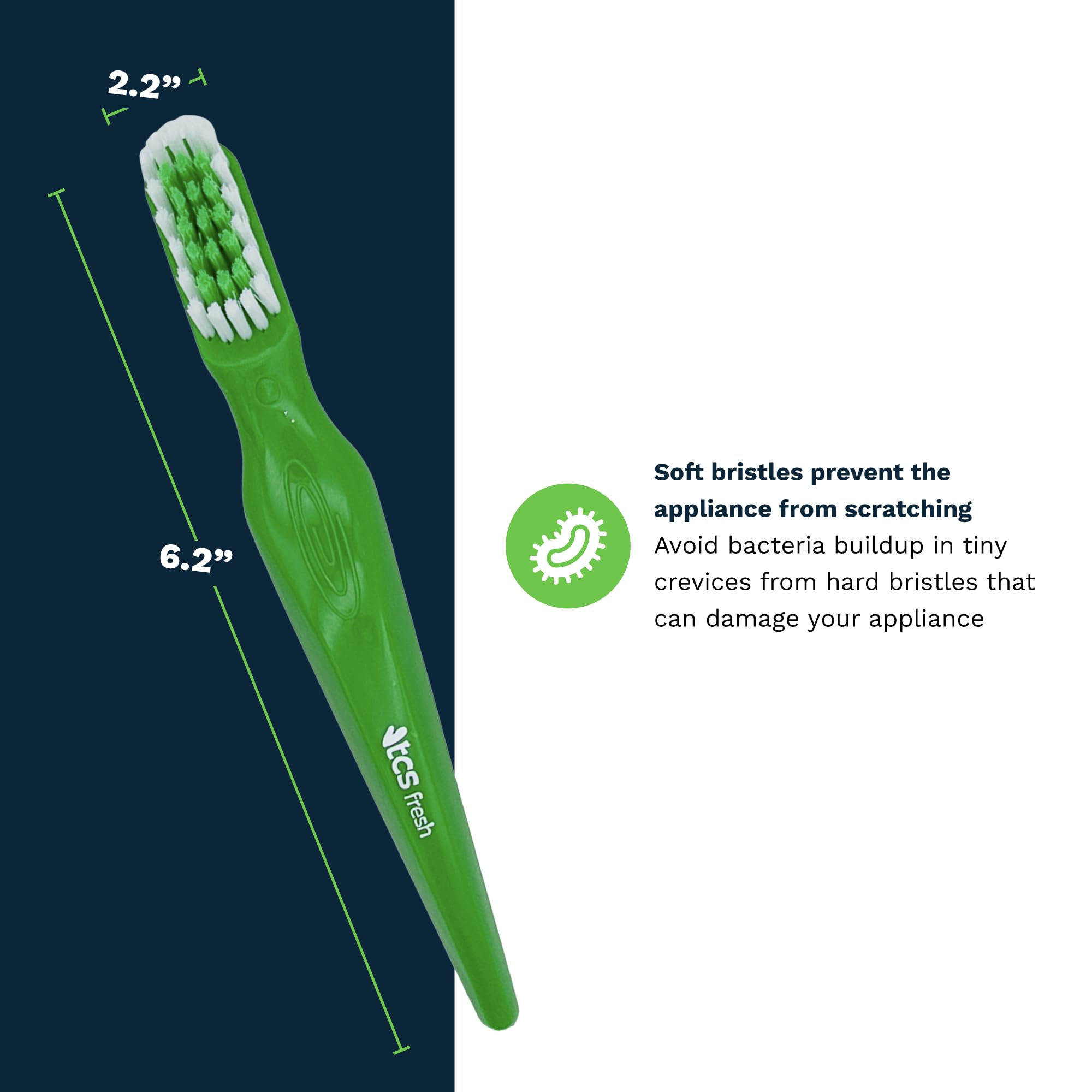 Small interdental pick head for tight spaces